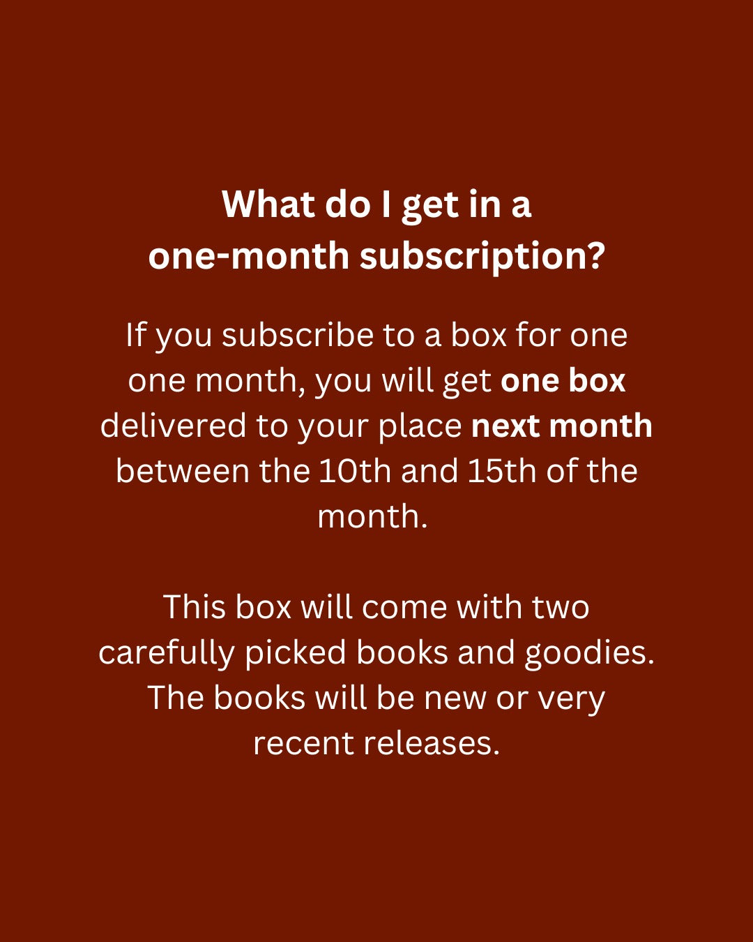 The Dark Chocolate Book Box