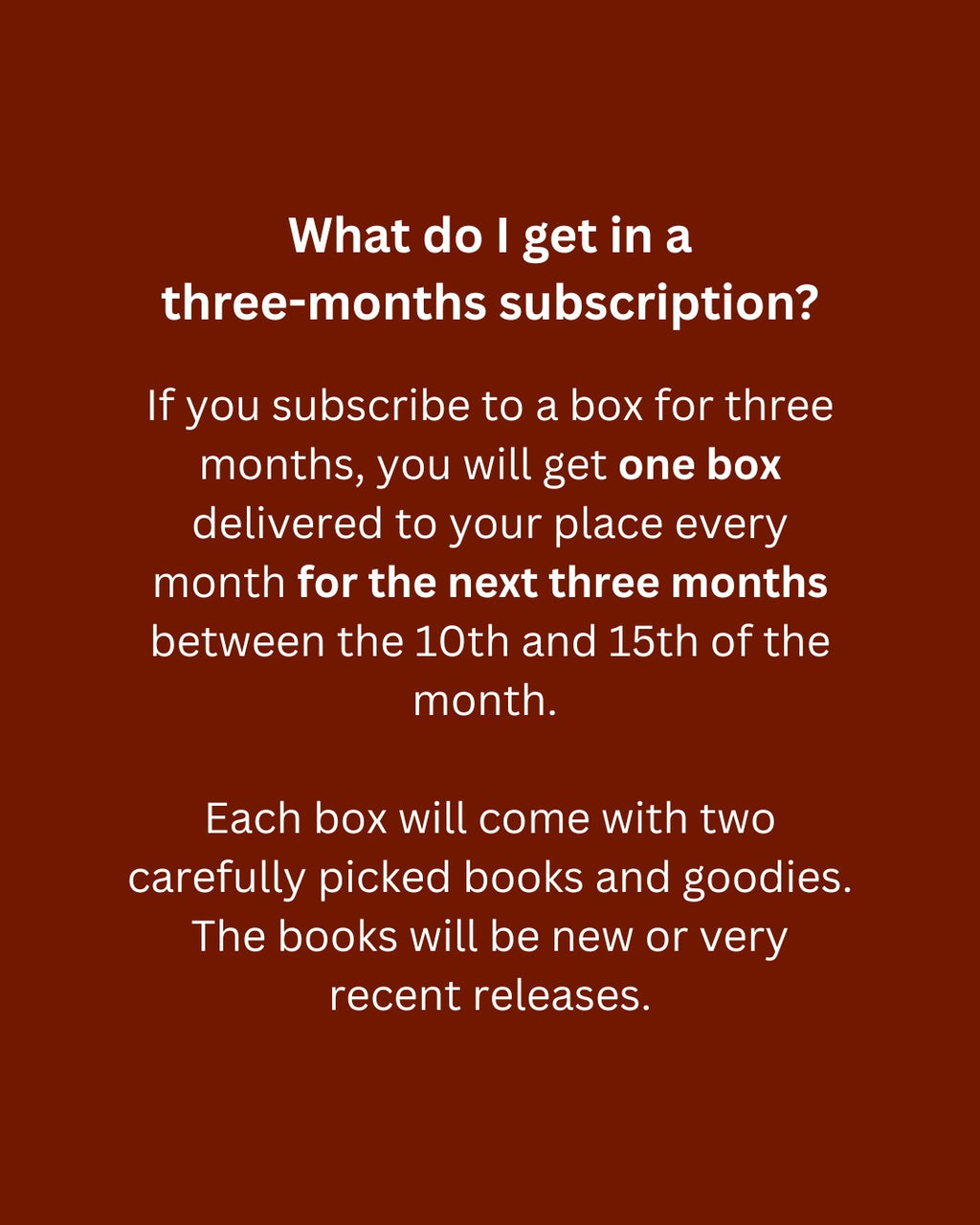 The Dark Chocolate Book Box